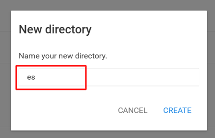 Name your folder/subdirectory