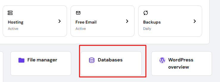 Acces to database