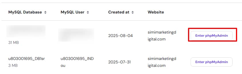 Start to edit php myadmin