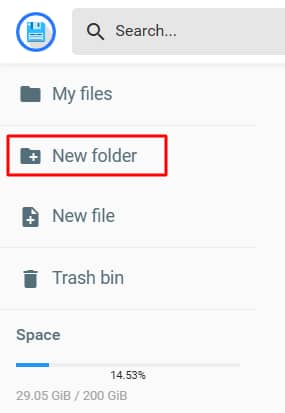 Create a new folder in public_html